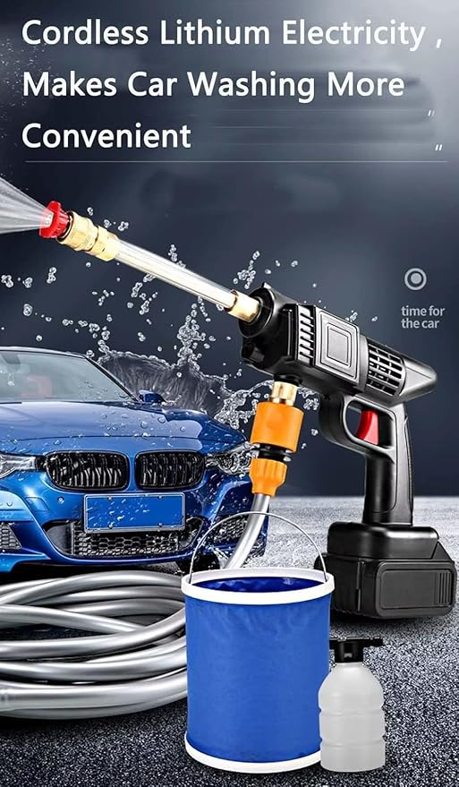Portable Car Wash Machine – 68V, Foam & Hose Included – Image 7