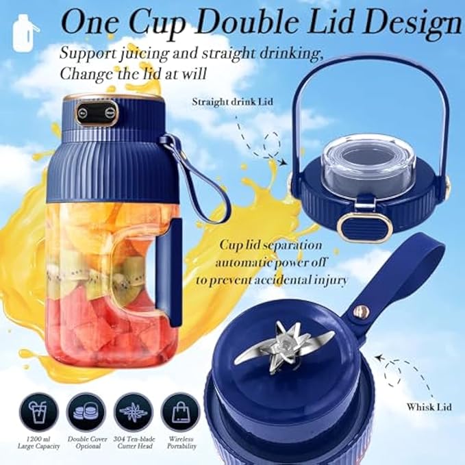 Portable Electric Juicer Cup – 1.5L, USB Rechargeable – Image 4