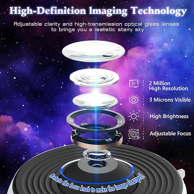 13-in-1 Realistic Planetarium Projector – HD Galaxy & Solar System Projection – Image 3