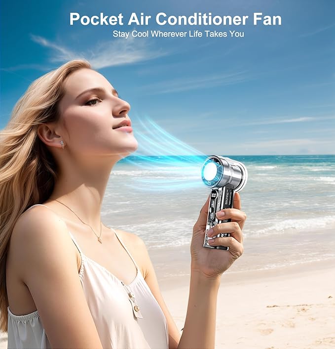 High-Speed Handheld Fan – 14000RPM with Ice Cool Tech – Image 5