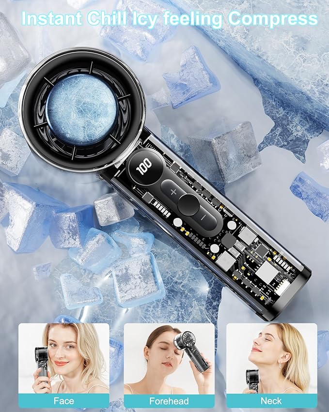 High-Speed Handheld Fan – 14000RPM with Ice Cool Tech – Image 6