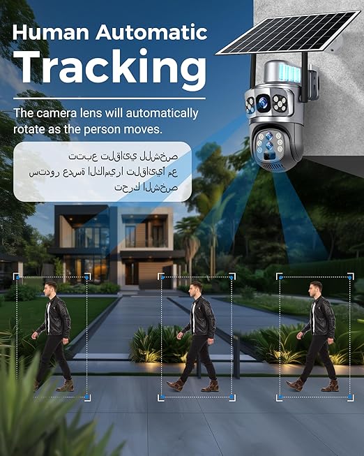 SolarGuard 8K Pro – 5G Triple-Lens AI Security System – Image 3