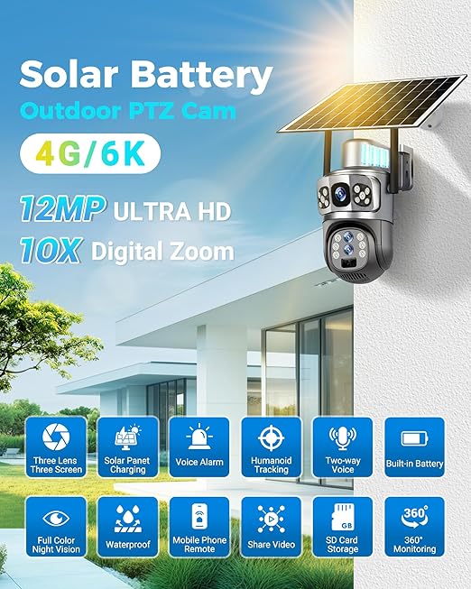 SolarGuard 8K Pro – 5G Triple-Lens AI Security System – Image 4
