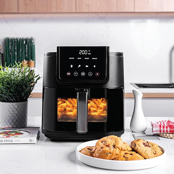 Nutricook Slim Air Fryer – 5 Presets + Clear Window – Image 4