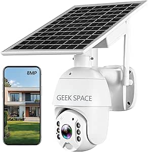 Triple Lens Security Camera, 4G Solar Power Outdoor Surveillance System, 3-Way 2MP HD – Image 3