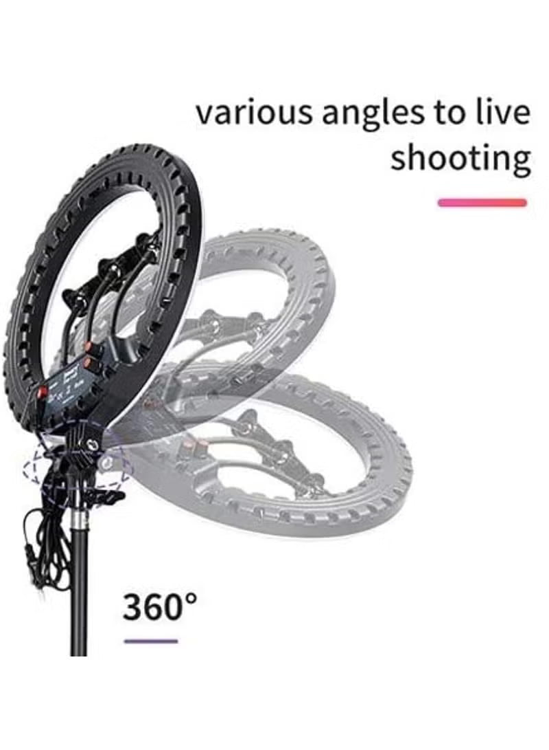 Professional LED Ring Light 14” RL-14 with Remote Control, Tripod & Phone Holder – Image 8