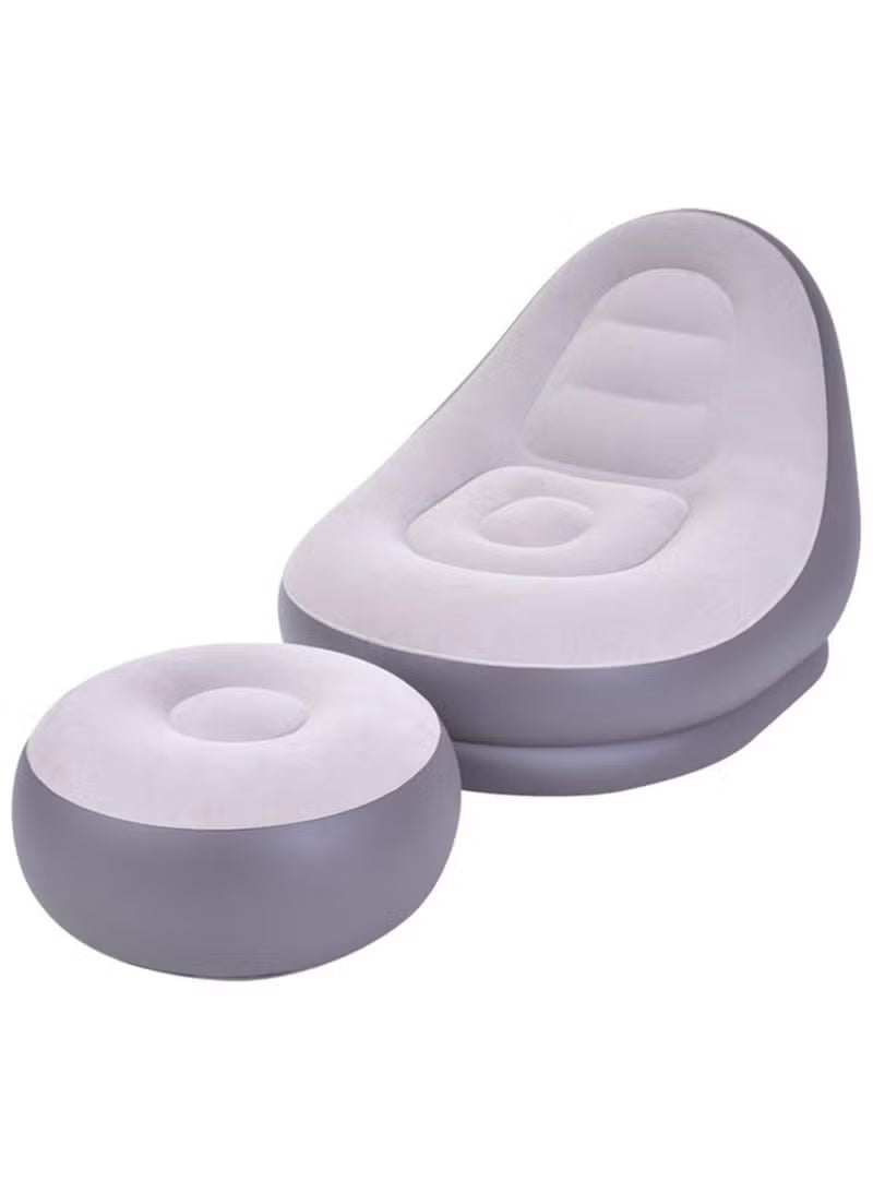 2Pcs Portable Inflatable Sofa Chair Air Pump Outdoor – Indoor – Image 7