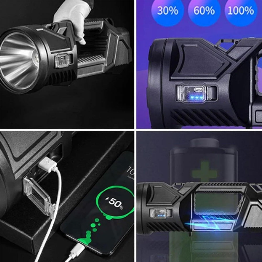 Camping Searchlight LED – Super Bright LED Flashlight Handheld Flashlight Searchlight – Image 8