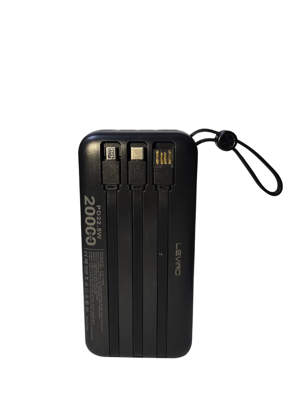 Power Bank 20, 000mAh – 22.5W Fast Charge, 4 USB + 2 Type-C, Digital Display – Image 3