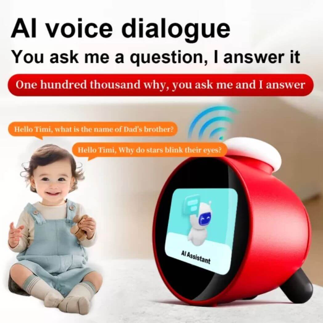AI Smart Alarm Clock Speaker – AI Assitant – Stop Watch – Sleep Aid – AI Stories – Image 3