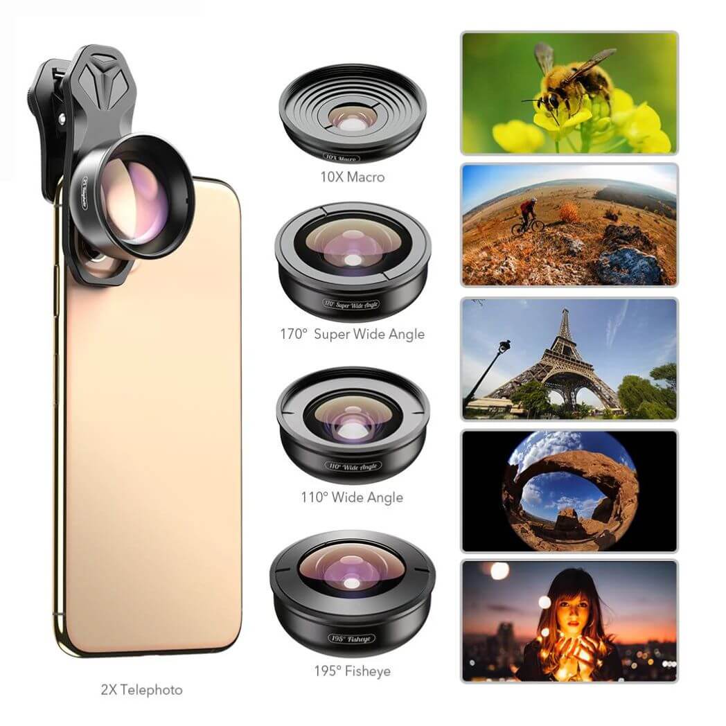 APEXEL APL-HB5 4K HD Professional 5-in-1 Lens Kit – Image 7