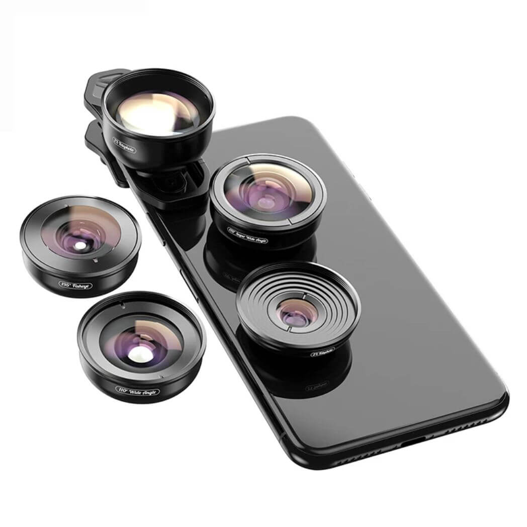 APEXEL APL-HB5 4K HD Professional 5-in-1 Lens Kit