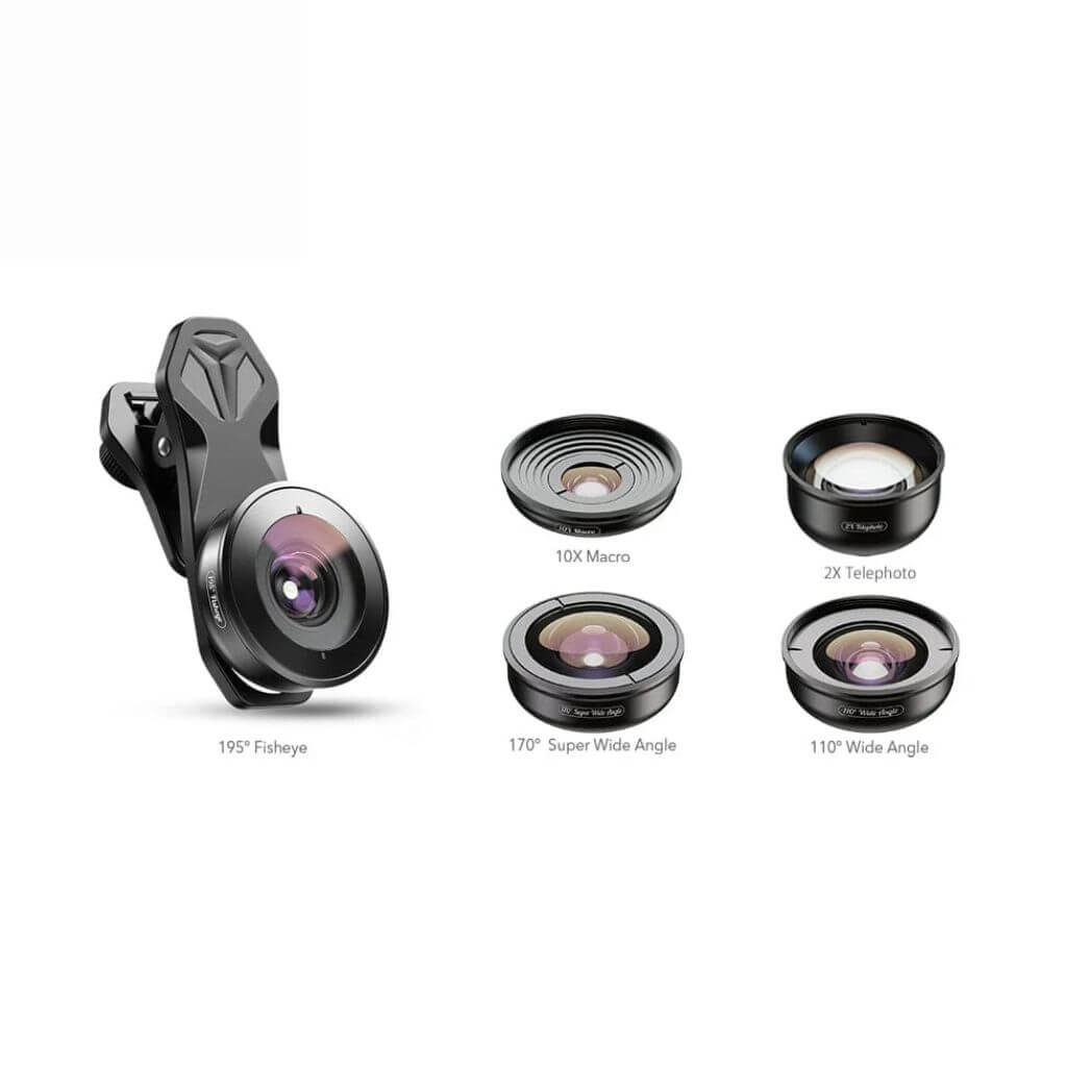 APEXEL APL-HB5 4K HD Professional 5-in-1 Lens Kit – Image 2
