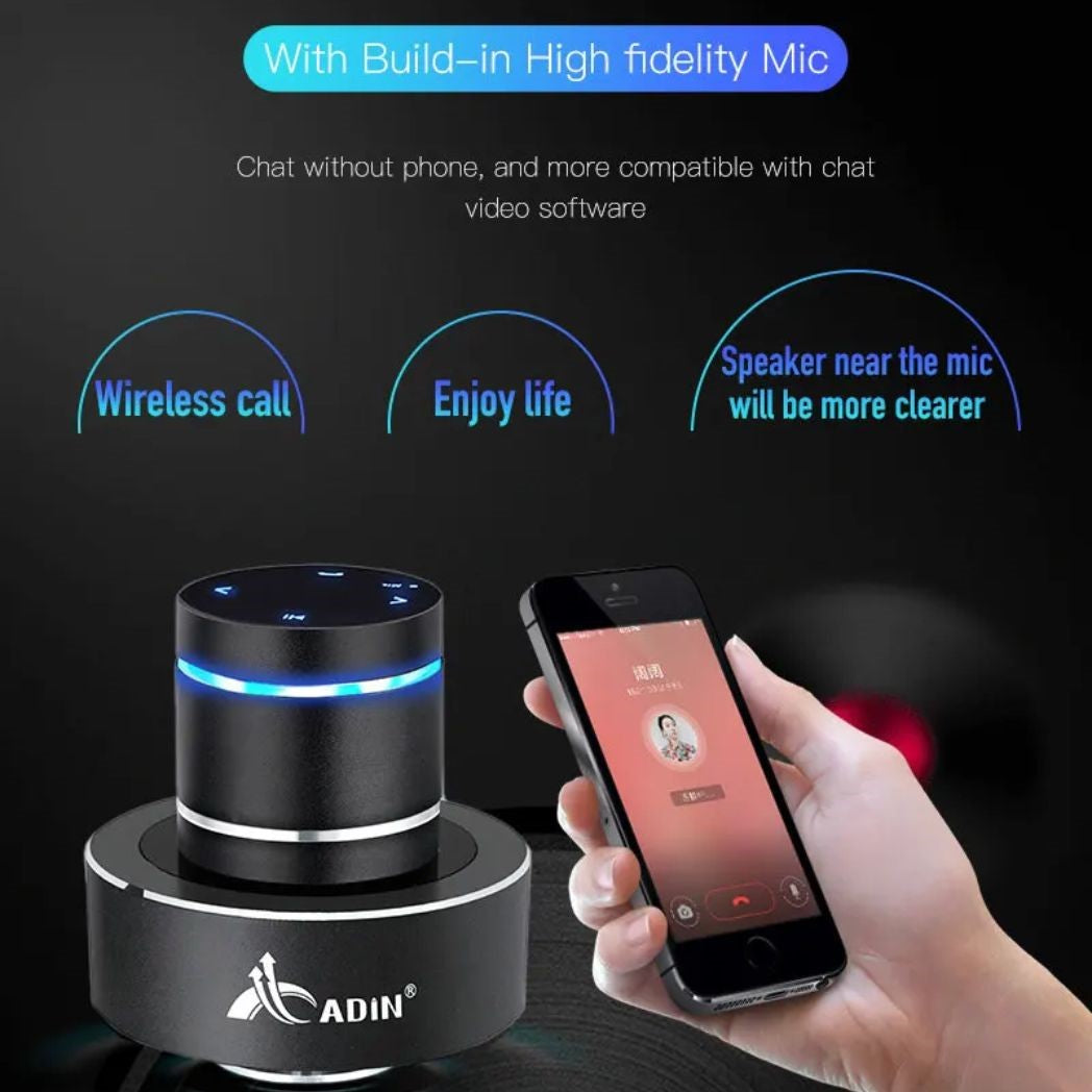 Adin 26W Vibrating Speaker Wireless Subwoofer Bluetooth Stereo Bass – Image 4
