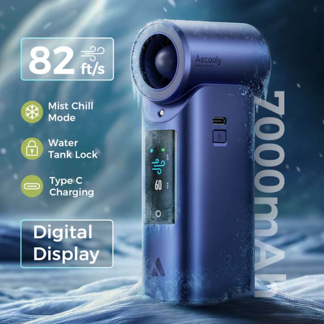 Aecooly Cold Air Ultra Portable Misting Fan – Image 5