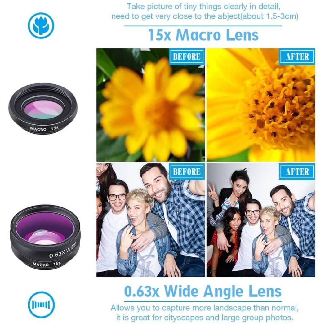 Apexel APL-DG10 10 in 1 Cellphone Lens Kit – Image 2