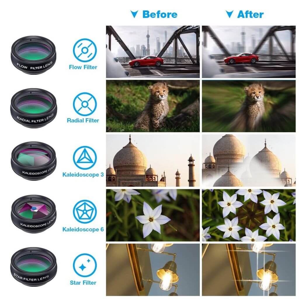 Apexel APL-DG10 10 in 1 Cellphone Lens Kit – Image 4