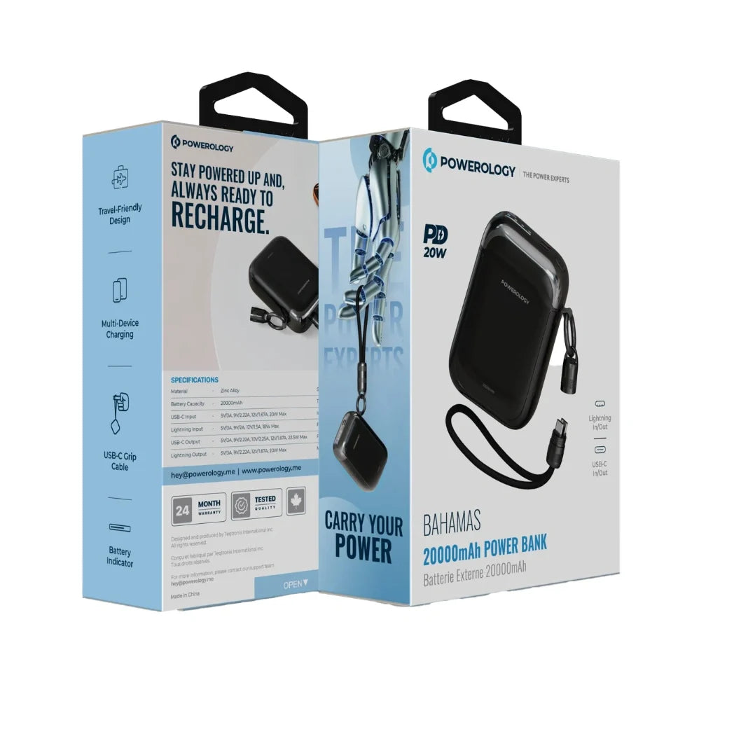 Powerology BAHAMAS 20000mAh Power Bank with 22.5W USB-C Output – Image 2