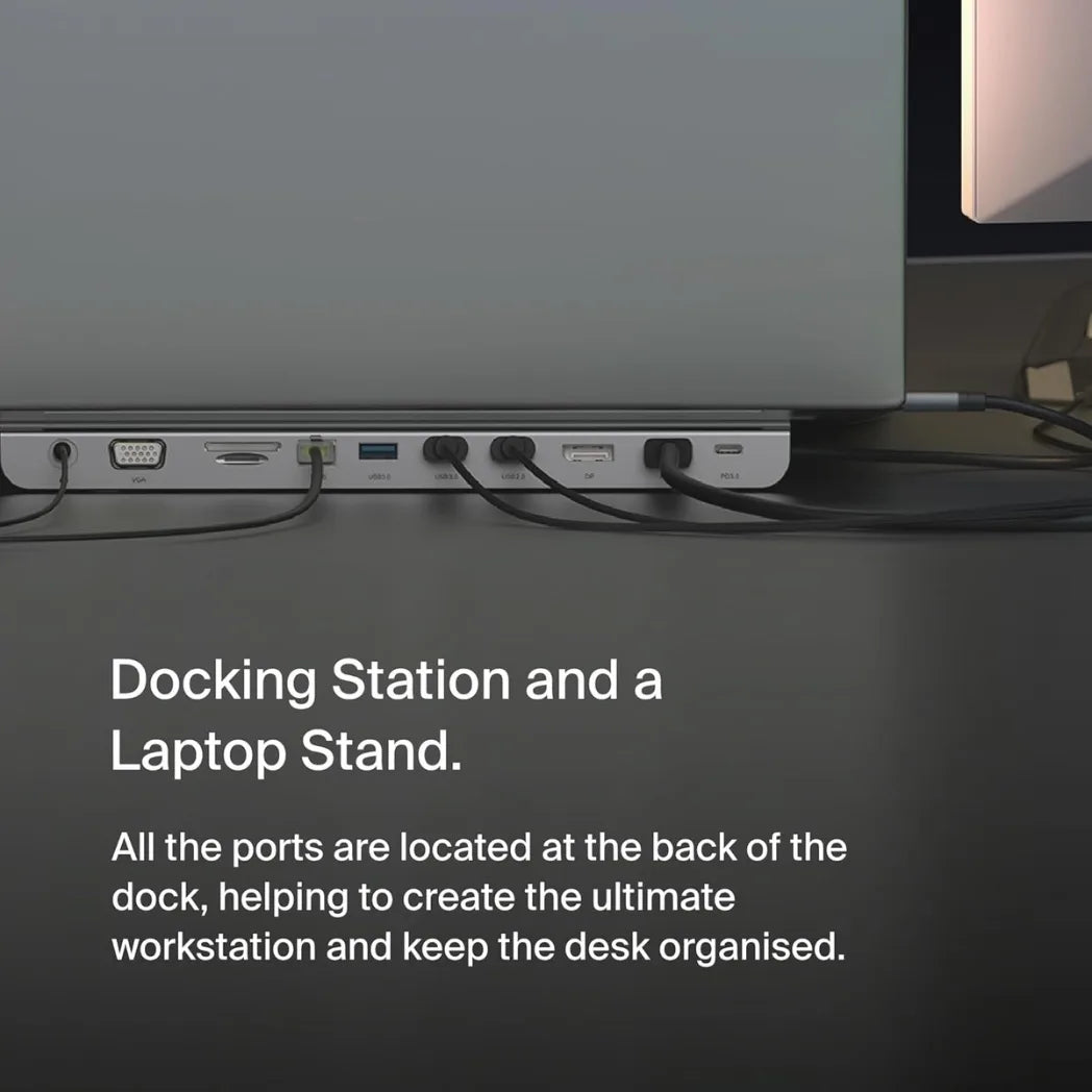 Belkin 11 In 1 USB C Hub with 4K Display Connectivity & 100W Power Delivery Gray – Image 3