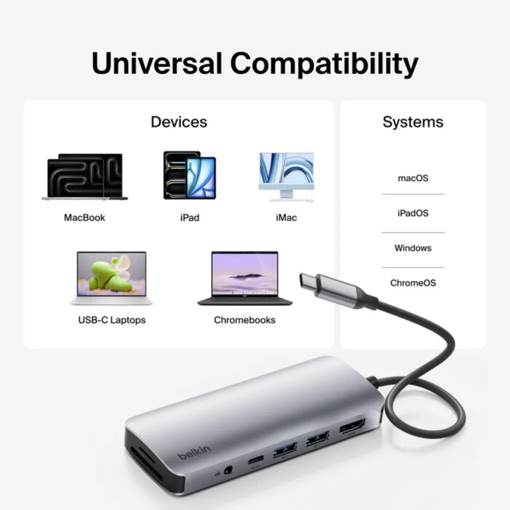 Belkin 7 In 1 USB C Hub with 4K HDMI SD & Micro SD Connectivity – Image 5