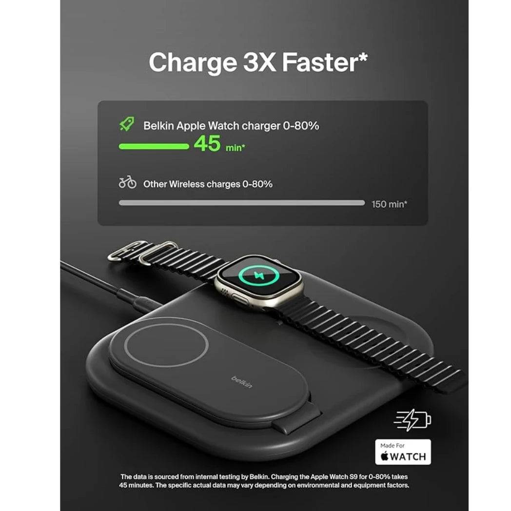 Belkin BoostCharge 3-in-1 Magnetic Foldable Charger – Qi2 15W – Image 3