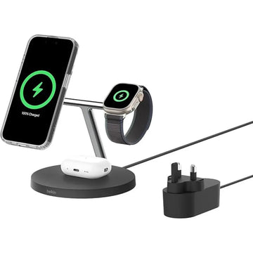 Belkin Fast Charge Pro 2-in-1 Wireless Charging Dock – MagSafe 15W