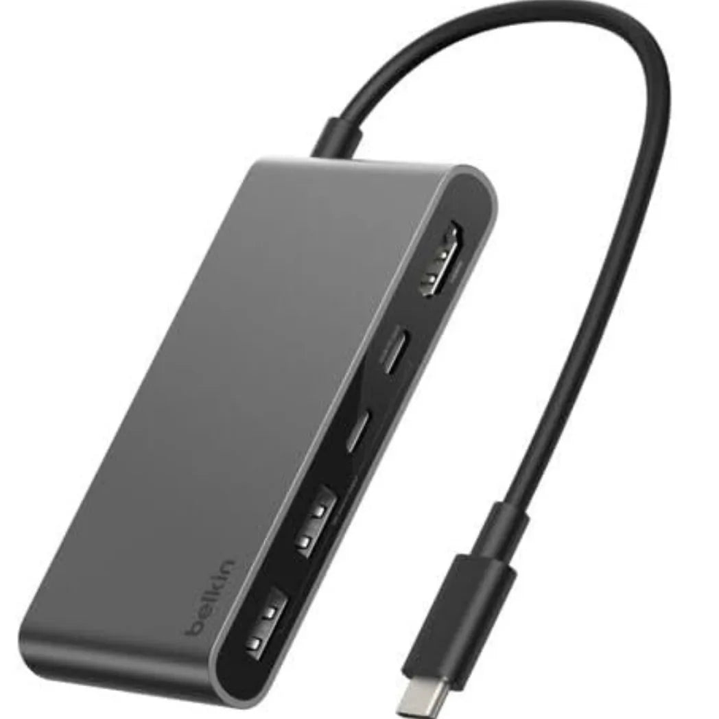 Belkin USB C 5 Port Hub with 4K 60Hz HDMI & 100W Power Delivery Black – Image 3