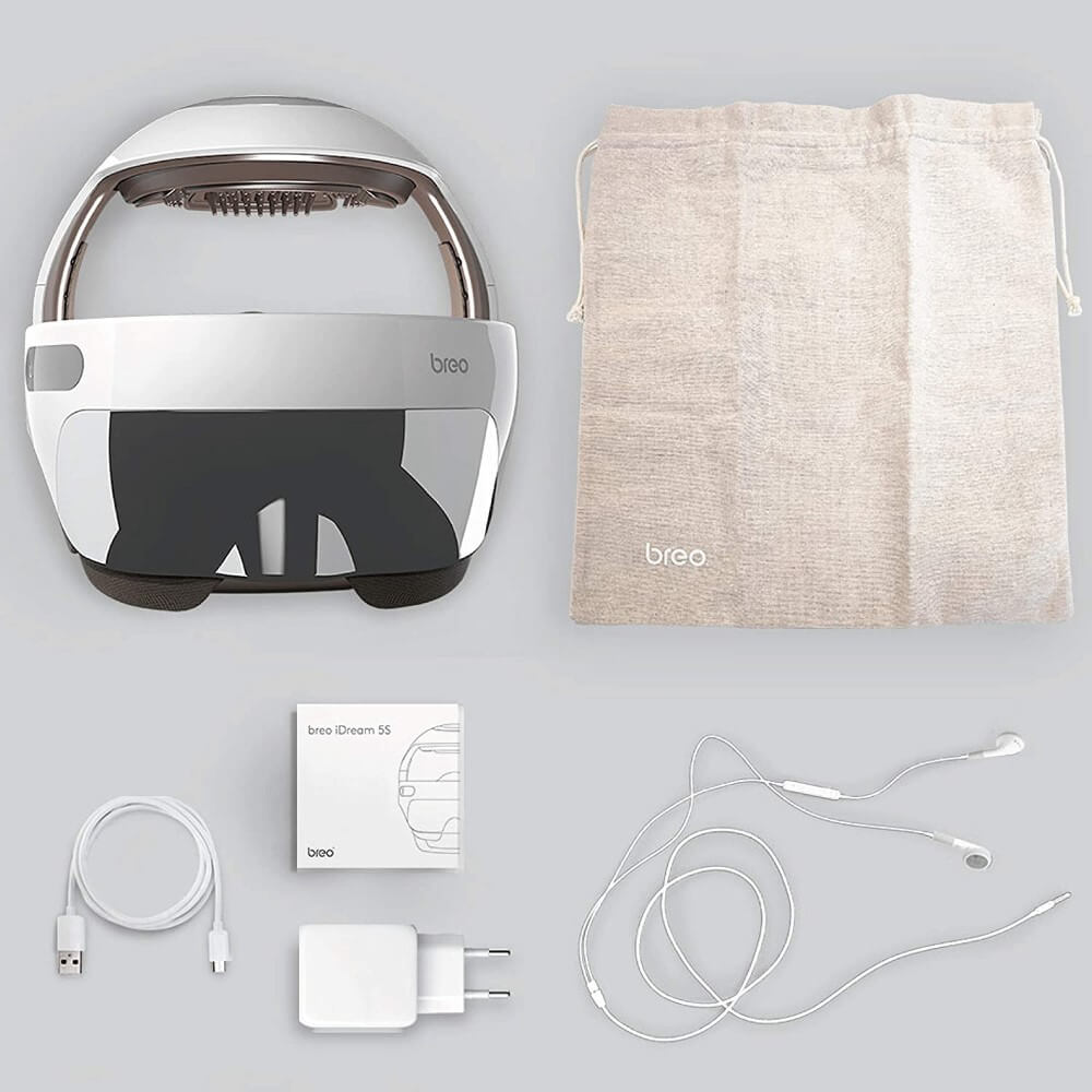 Breo iDream5s Head Massager + Neck & Eye Massager – Heat – Kneading – Air Compression – Image 8