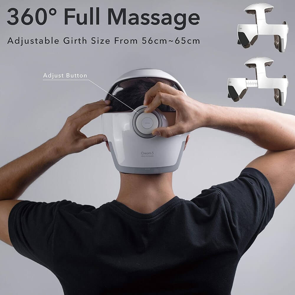 Breo iDream5s Head Massager + Neck & Eye Massager – Heat – Kneading – Air Compression – Image 7