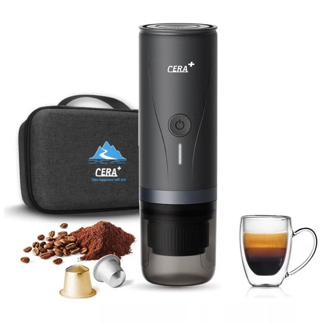 Cera+ Portable Mini Espresso Machine – Rechargeable Car Coffee Maker – Image 9
