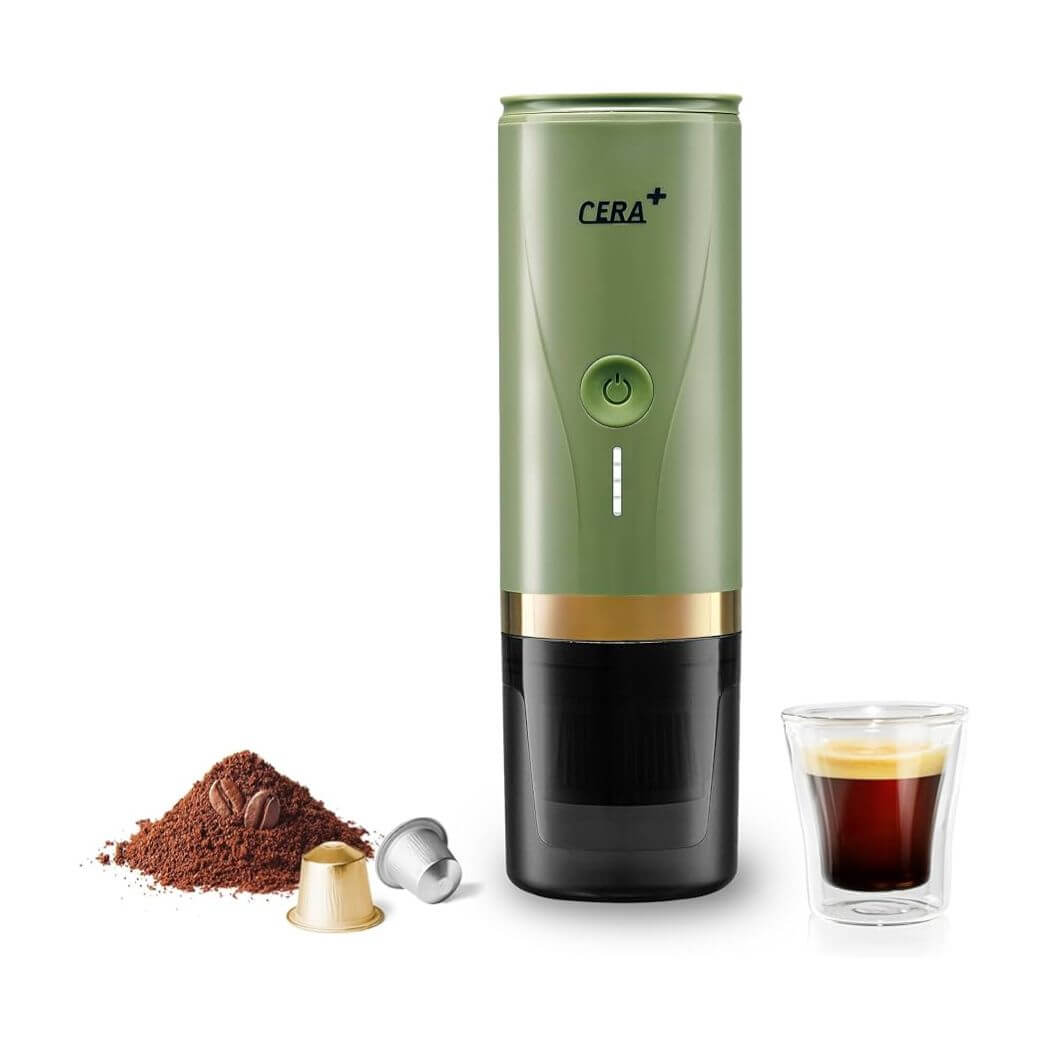 Cera+ Portable Mini Espresso Machine – Rechargeable Car Coffee Maker – Image 8