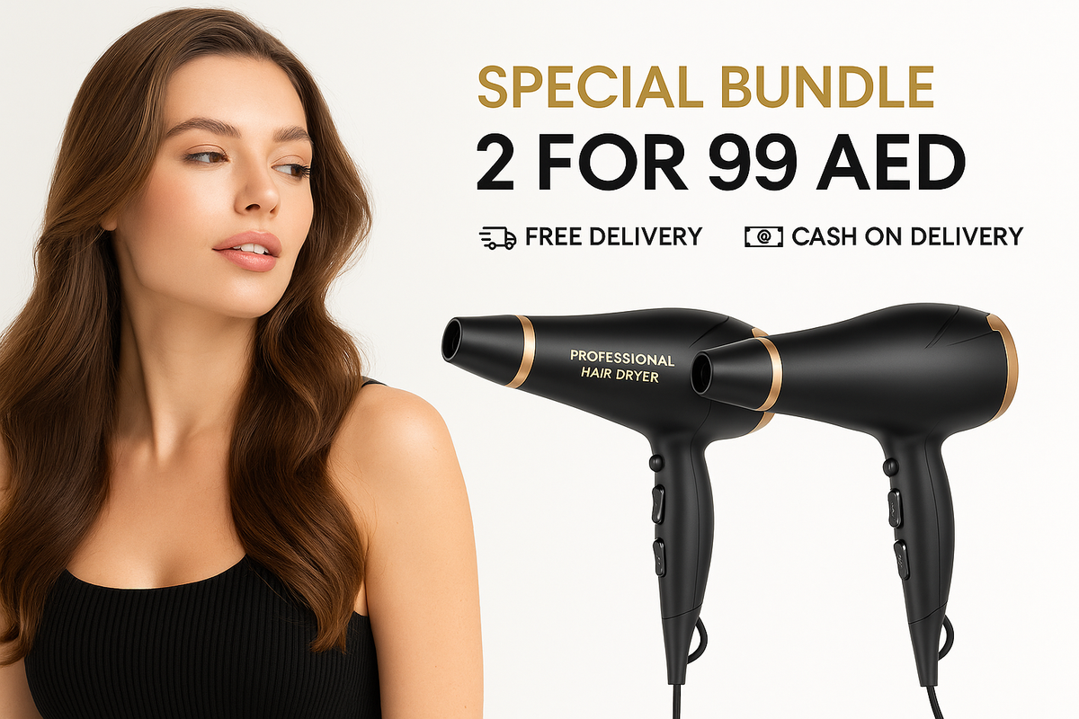 2x Hair Dryers – 2 Speeds, 3 Heat Settings, 2200W – Image 2