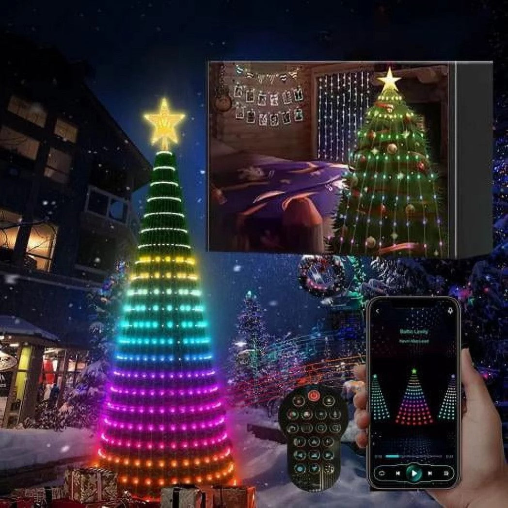 Christmas Tree Lights For Decoration with Remote Control 1.8M – Image 2