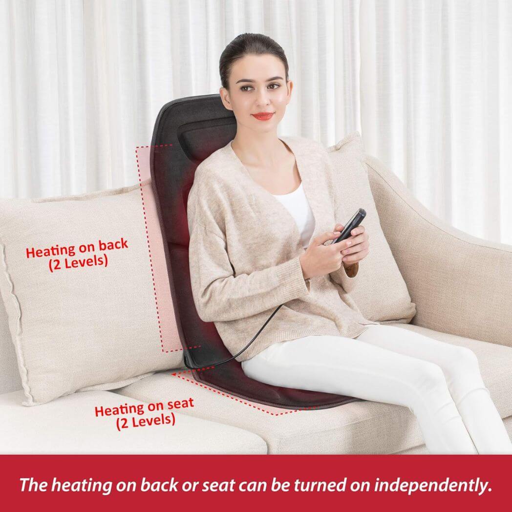 Comfier Back Massager with Heat – Vibration Massage Chair Pad – Image 3