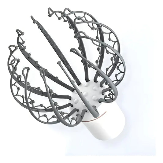 Electric Scalp Massager – 8 Vibrating Contacts – 3 Modes – 360° Head Massage
