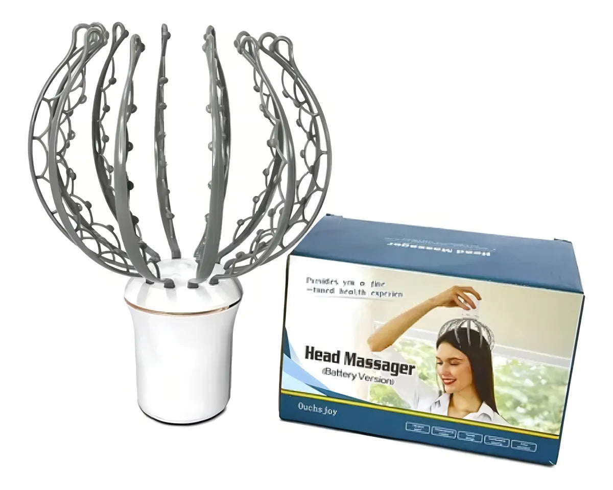 Electric Scalp Massager – 8 Vibrating Contacts – 3 Modes – 360° Head Massage – Image 2