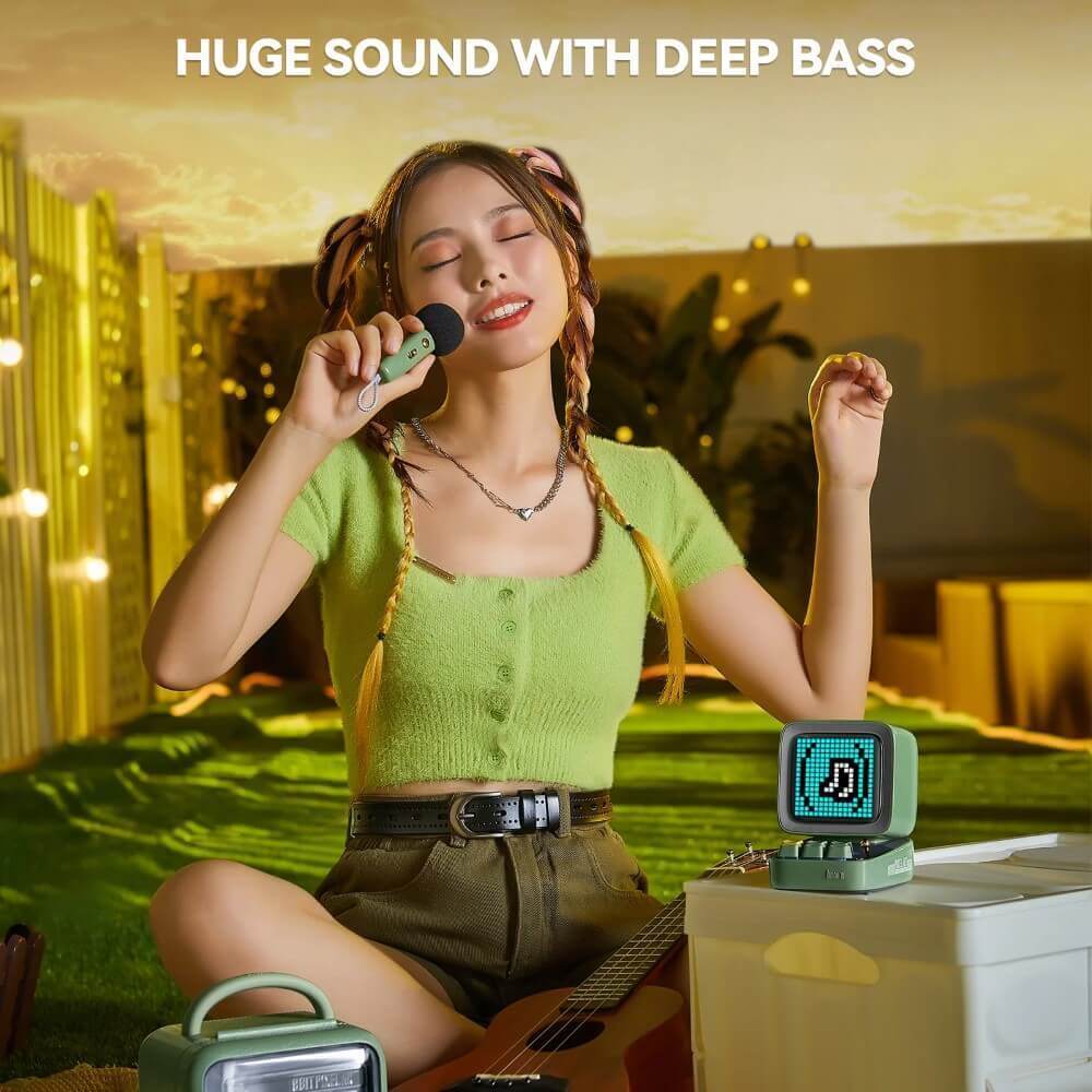 Divoom Ditoo-Mic Retro Pixel Art Game Bluetooth Speaker Microphone Karaoke Function – Image 4