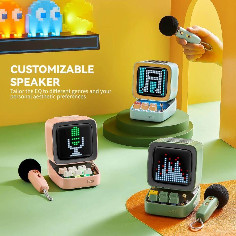 Divoom Ditoo-Mic Retro Pixel Art Game Bluetooth Speaker Microphone Karaoke Function – Image 5