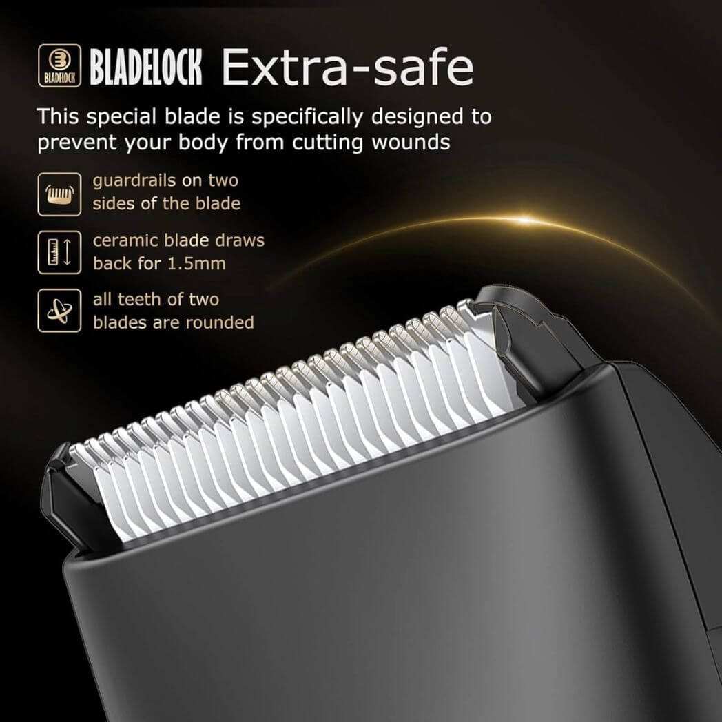 ENSSU Body Hair Trimmer for Men – Waterproof Electric Groin & Beard Trimmer – Image 5