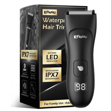 ENSSU Body Hair Trimmer for Men – Waterproof Electric Groin & Beard Trimmer