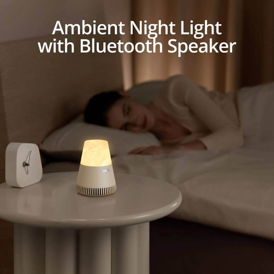 EZVALO 3in1 Natural Stone Aroma Bluetooth Speaker – Night Light – Image 2