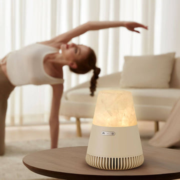 EZVALO 3in1 Natural Stone Aroma Bluetooth Speaker – Night Light