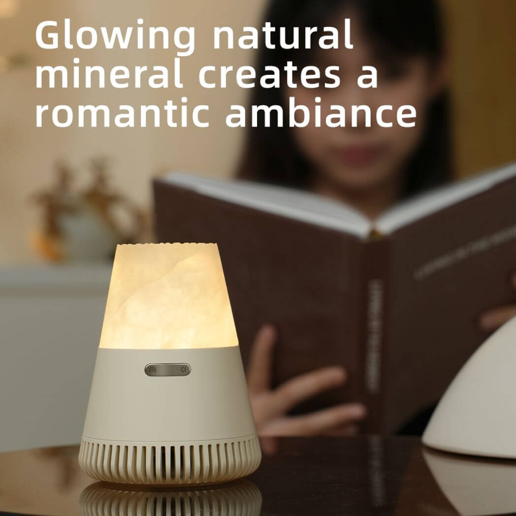 EZVALO 3in1 Natural Stone Aroma Bluetooth Speaker – Night Light – Image 6