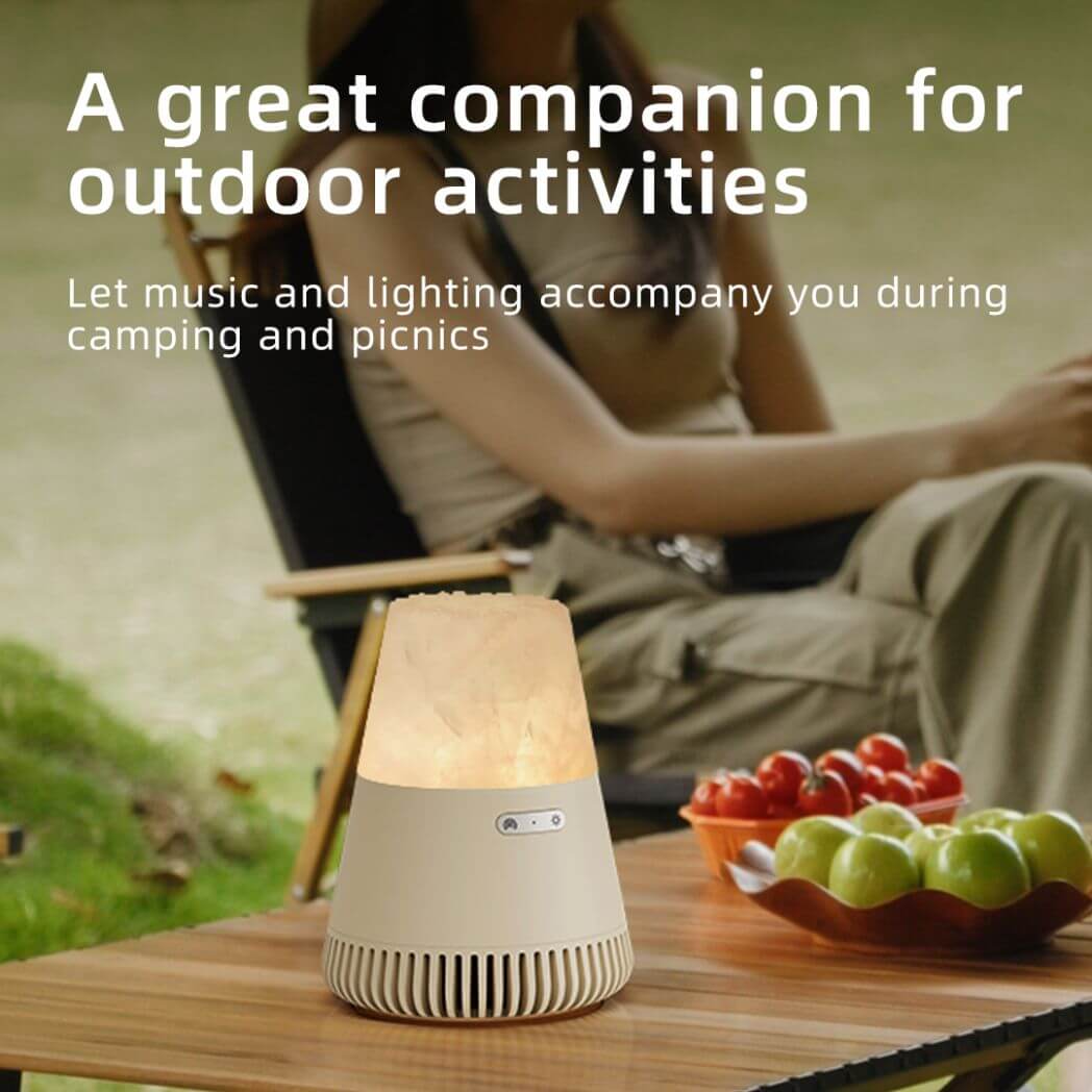 EZVALO 3in1 Natural Stone Aroma Bluetooth Speaker – Night Light – Image 7