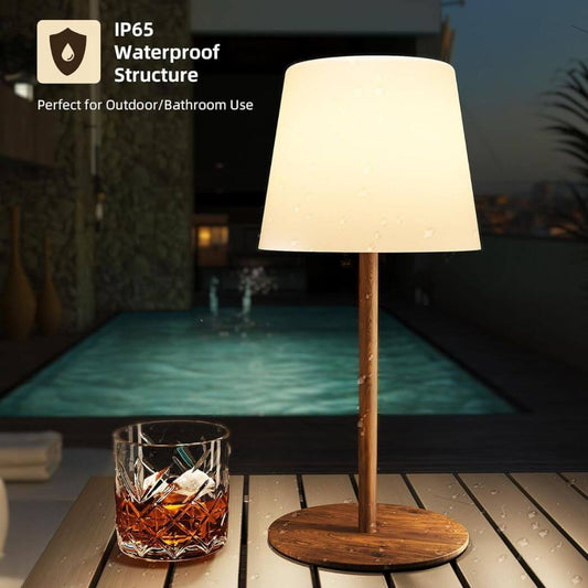 EZVALO Cordless LED Table Lamp – Waterproof, Dimmable