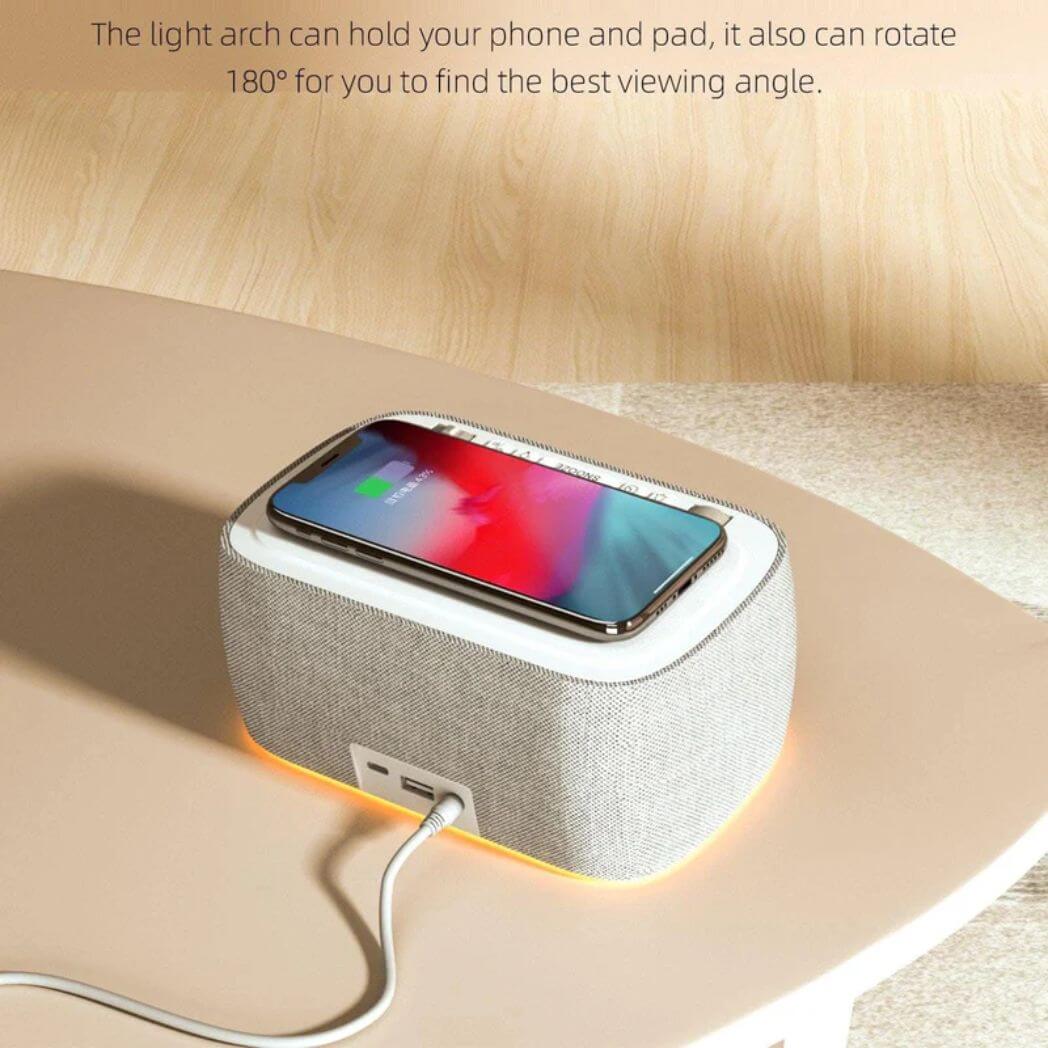 EZVALO EzChrono Air 6-in-1 Alarm Clock – Wireless Charger & Night Light – Image 2