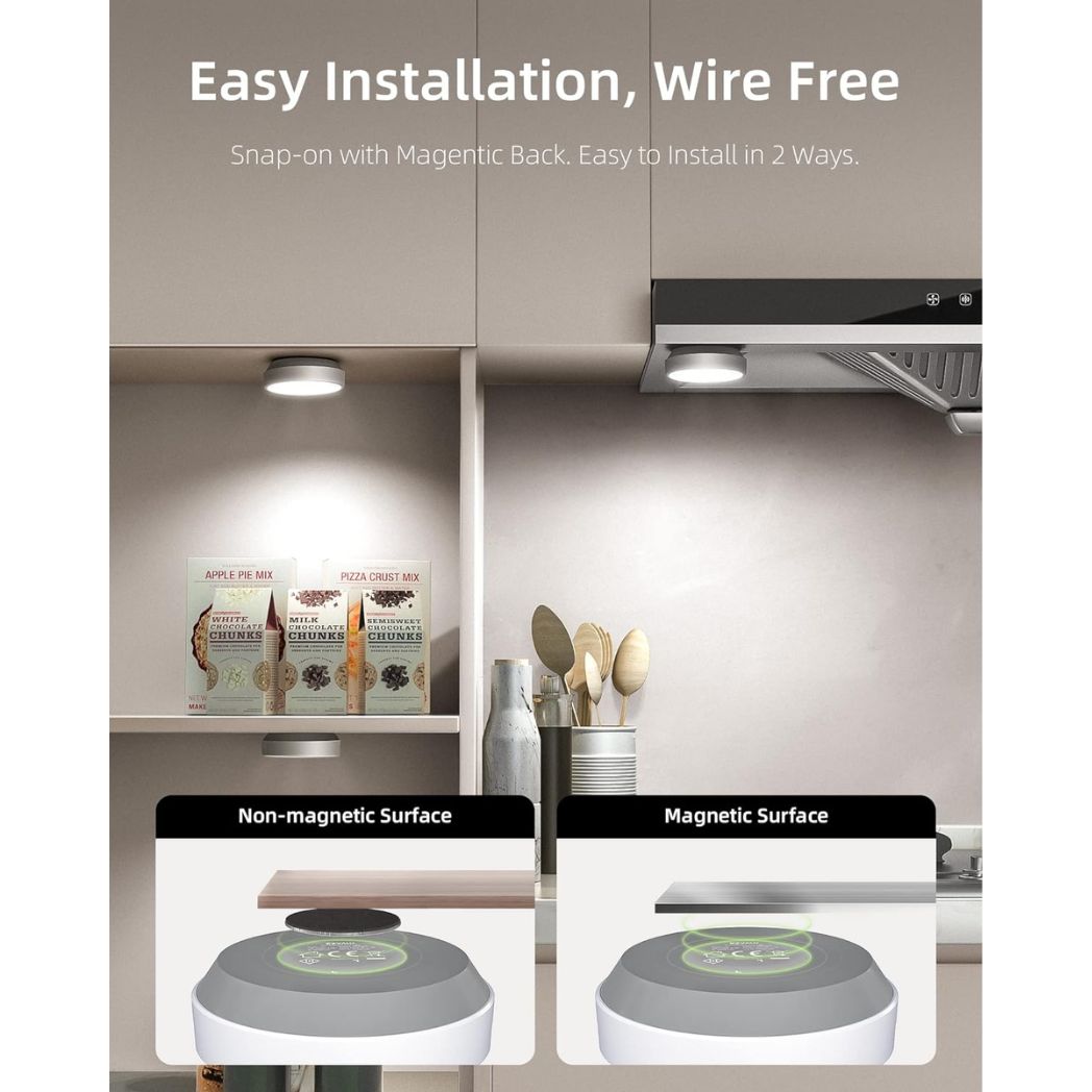 EZVALO EzLumiPuck Pro Group Control Under Cabinet Lights – Remote – Image 5