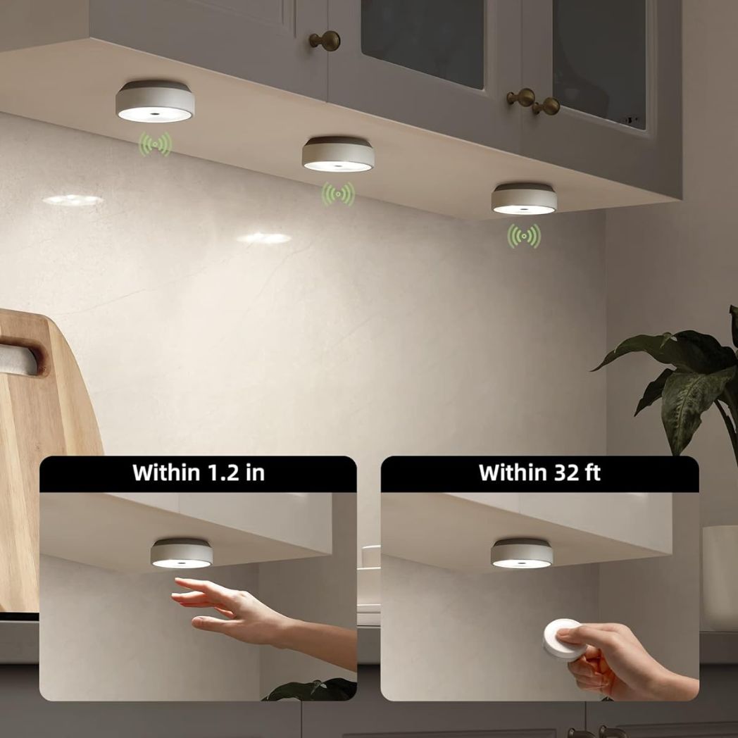 EZVALO EzLumiPuck Pro Group Control Under Cabinet Lights – Remote – Image 2