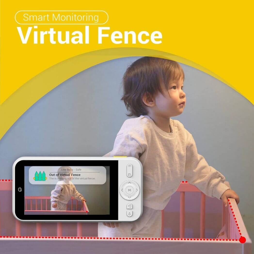 Ellie Baby Monitor 5 IPS Screen 1080p HD No WiFi Camera 6000mA SC-AI04 – Image 4