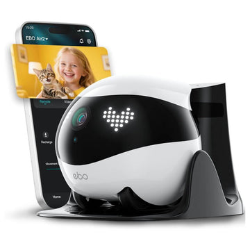 Enabot EBO Air 2 FamilyBot – Indoor Security Camera Robot (2K Pet Camera)
